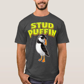 Stud Puffin  Funny Seabird Stud Muffin  Bird Tシャツ