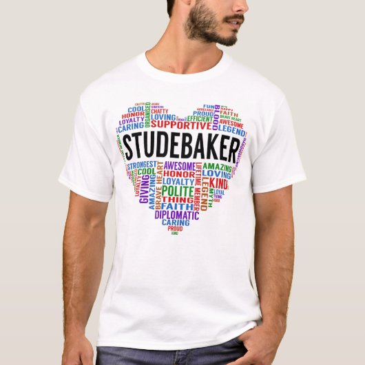 STUDEBAKER凡例ハート Tシャツ (正面)