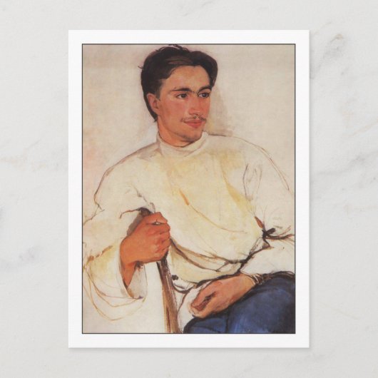 Student by Zinaida Serebriakovaファインアート ポストカード (正面)