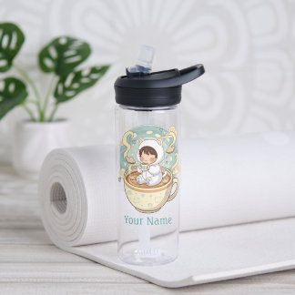 Student Cat Water Bottle Personalized Back School ウォーターボトル