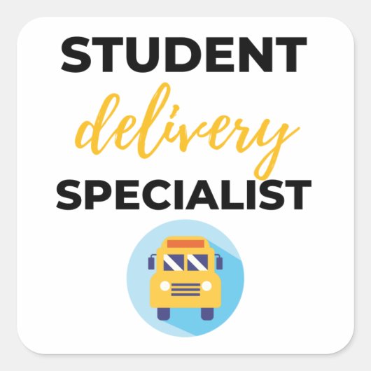 Student Delivery Specialist bl スクエアシール (正面)