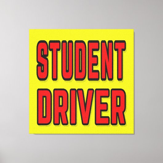 Student Driver キャンバスプリント (正面)