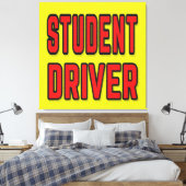 Student Driver キャンバスプリント (インサイチュ (寝室))