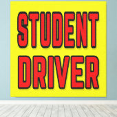 Student Driver キャンバスプリント (インサイチュ (ウッドフロア))