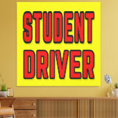 Student Driver キャンバスプリント (インサイチュ (リビング))