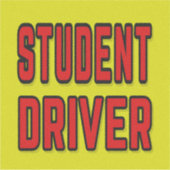 Student Driver シール (正面)