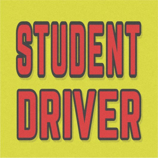 Student Driver シール (正面)