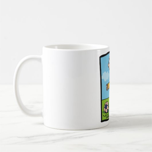 Student Football Player Sport Coffee Mug コーヒーマグカップ (左)