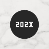 Student graduation modern black photo コンフェッティ (スモール正面)