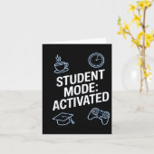 Student Mode_ Activated、Student Gamer、おもしろい Desi カード (黄色い花)