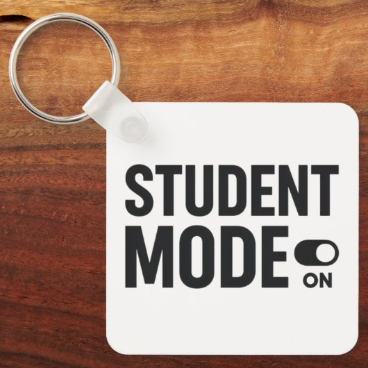 Student Mode On – Funny Study Motivation キーホルダー (正面)