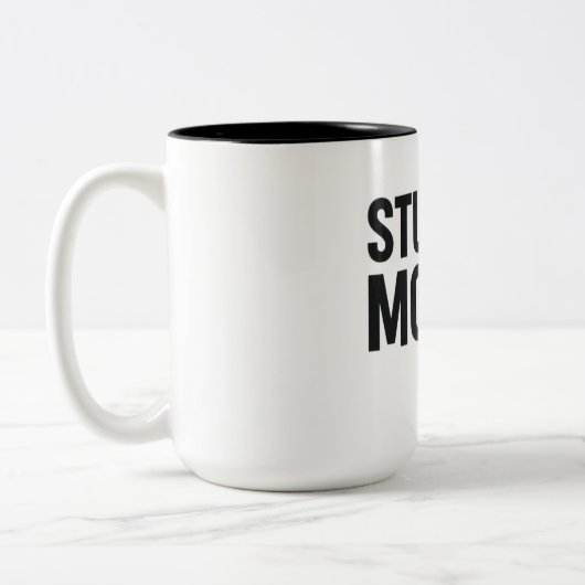 Student Mode On – Funny Study Motivation ツートーンマグカップ (左)