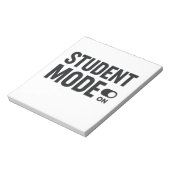 Student Mode On – Funny Study Motivation ノートパッド (回転)