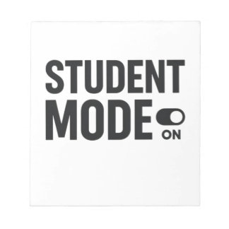 Student Mode On – Funny Study Motivation ノートパッド