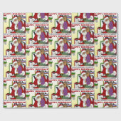 Student Naughty List Yellow ラッピングペーパー (フラット)