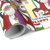 Student Naughty List Yellow ラッピングペーパー (ロールコーナー)