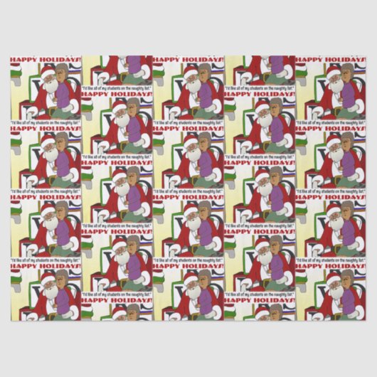 Student Naughty List Yellow 薄葉紙 (正面)