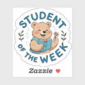 Student of the Week Bear Reward Sticker シール (シート)
