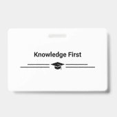 Student Photo ID School University Badge – Teal バッジ (裏面)