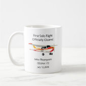 Student Pilot First Solo Cessna Photo Personalized コーヒーマグカップ (左)