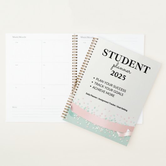 Student Planner 2025 – Personalized Daily Schedule プランナー手帳 (ディスプレー)