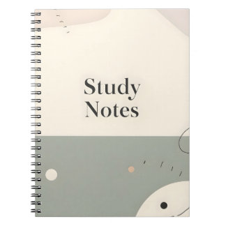 Student Study Notebook Minimalist Aesthetic Notes ノートブック