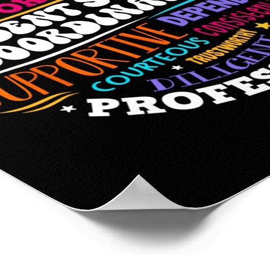 Student Support Coordinator Appreciation Day Back ポスター (角)