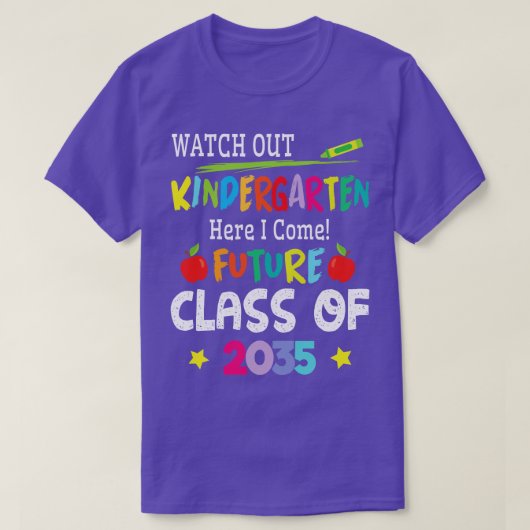 Student Watch Out幼稚園来I Future Class Tシャツ (デザイン正面)
