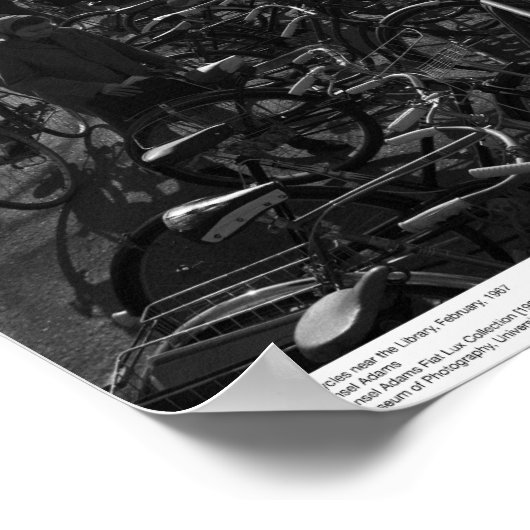 Students and Bicycles near the Library, Feb. 1967 ポスター (角)