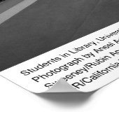 Students in Library, UC San Diego, 1966 ポスター (角)