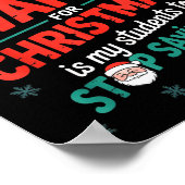 Students Saying 6-7 67 Six Seven Funny Teacher Chr ポスター (角)