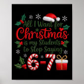 Students Saying 6-7 67 Six Seven Funny Teachers Ch ポスター (正面)