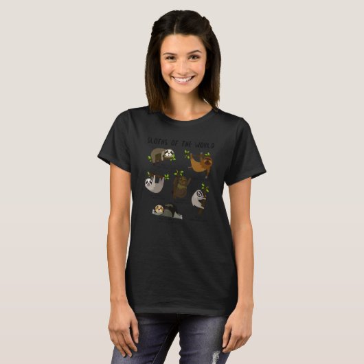 Students Teachers Animals Education  Sloths of the Tシャツ (正面フル)