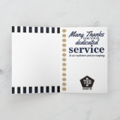 studimilestoneフェイク employee anniversary card カード (内部)