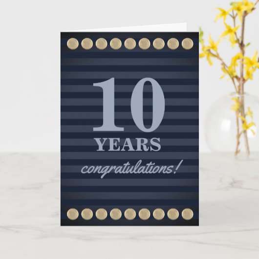 studimilestoneフェイク employee anniversary card カード (黄色い花)