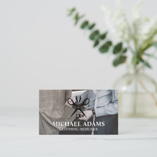Studioで作業する 名刺 (スタンド正面)