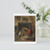 Studioのインテリア, 1845 (キャンバス上の油) ポストカード (スタンド正面)