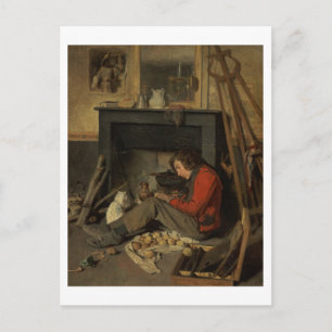 Studioのインテリア, 1845 (キャンバス上の油) ポストカード