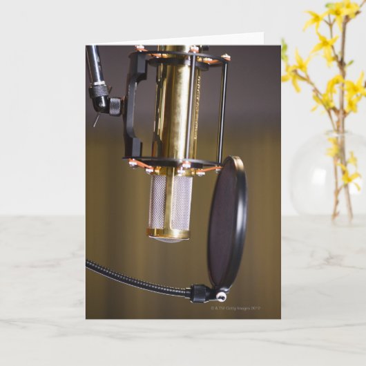 Studioのマイク カード (黄色い花)