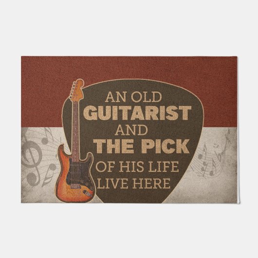 Studioヴィンテージマッカスタマイズト、ギターの形式 ドアマット (正面)