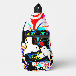 Studio16 pouch printed backpack スリングバッグ