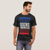Studio Audio EngineerおもしろいツールSound Guy Tech Tシャツ (正面フル)