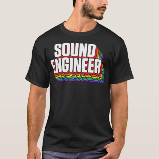 Studio Audio EngineerおもしろいSing Sound Guy Tech Tシャツ (正面)