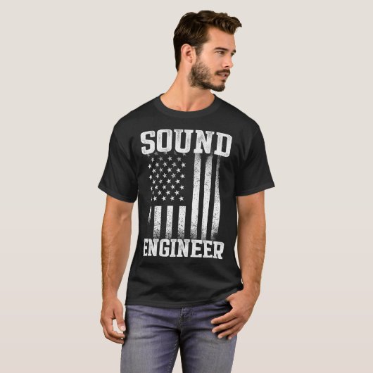 Studio Audio Engineer Tools Fun Sound Guy Tech Tシャツ (正面フル)