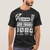 Studio Audio Engineer Travel Sound Guy Tech  Tシャツ (正面)