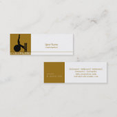 Studio Pilates -ビジネス、プロファイルカード スキニー名刺 (正面/裏面)