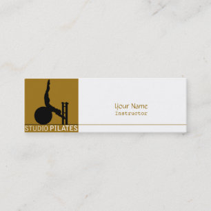 Studio Pilates -ビジネス、プロファイルカード スキニー名刺