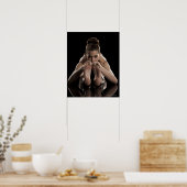 Studio shot of woman practicing yoga.  Westward ポスター (キッチン)