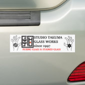 studio takuma glass works STICKER バンパーステッカー (車上)