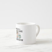 Study Fuel Mug For College Girls Coffee & Chaos  エスプレッソカップ (正面右)